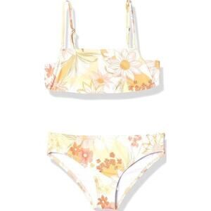 Billabong Girls Swim size 7 Little Bit of Sunshine Tank Two Piece Swim NEW